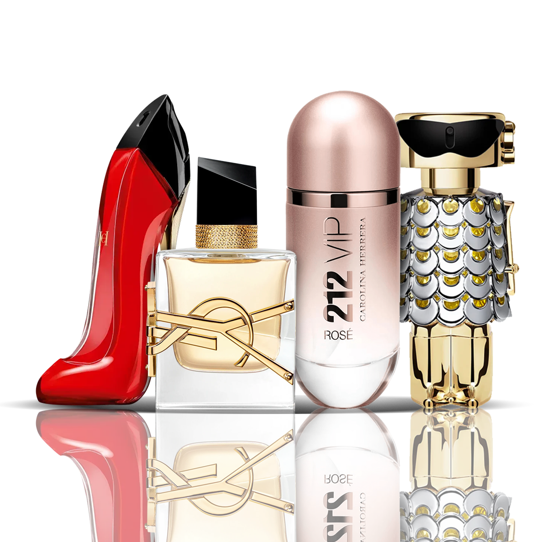 Set 4 Profumi | Vary Good Girl + Libre + 212 VIP ROSÈ + Fame 100 ml