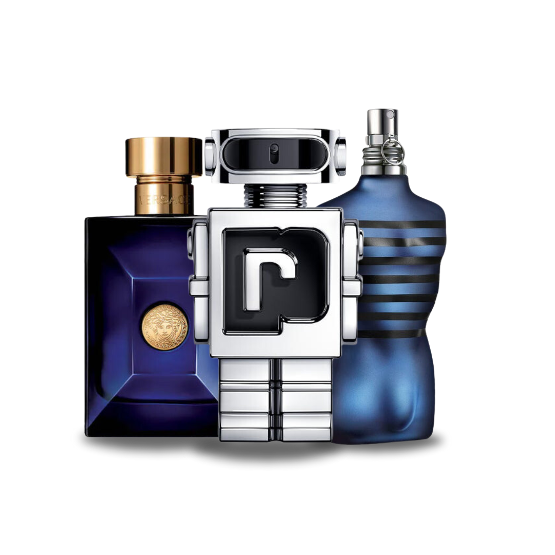 Set 3 Profumi | Versace DYLAN BLU + Paco Rabanne PHANTOM + Jean Paul Gaultier ULTRA MASCHIO 100 ml
